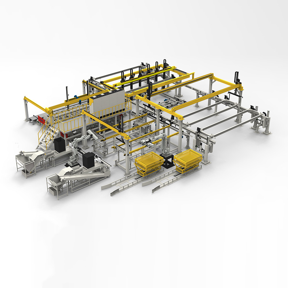 Sistema de fabricación de malla de acero de red automática