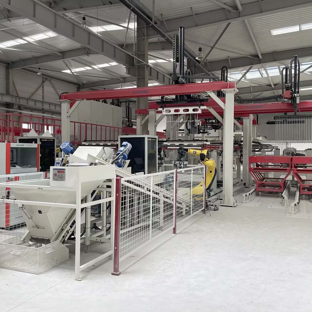 Sistema de fabricación de malla de acero de red automática
